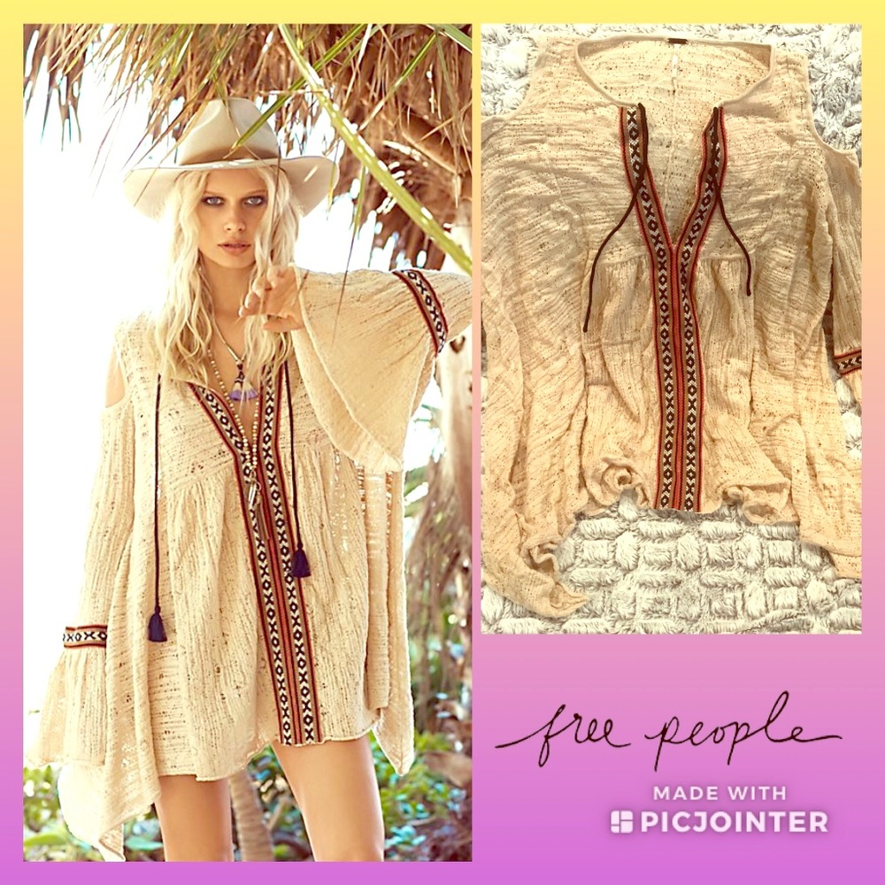 ✨FREE PEOPLE•For The Love Of Flowers Tunic✨